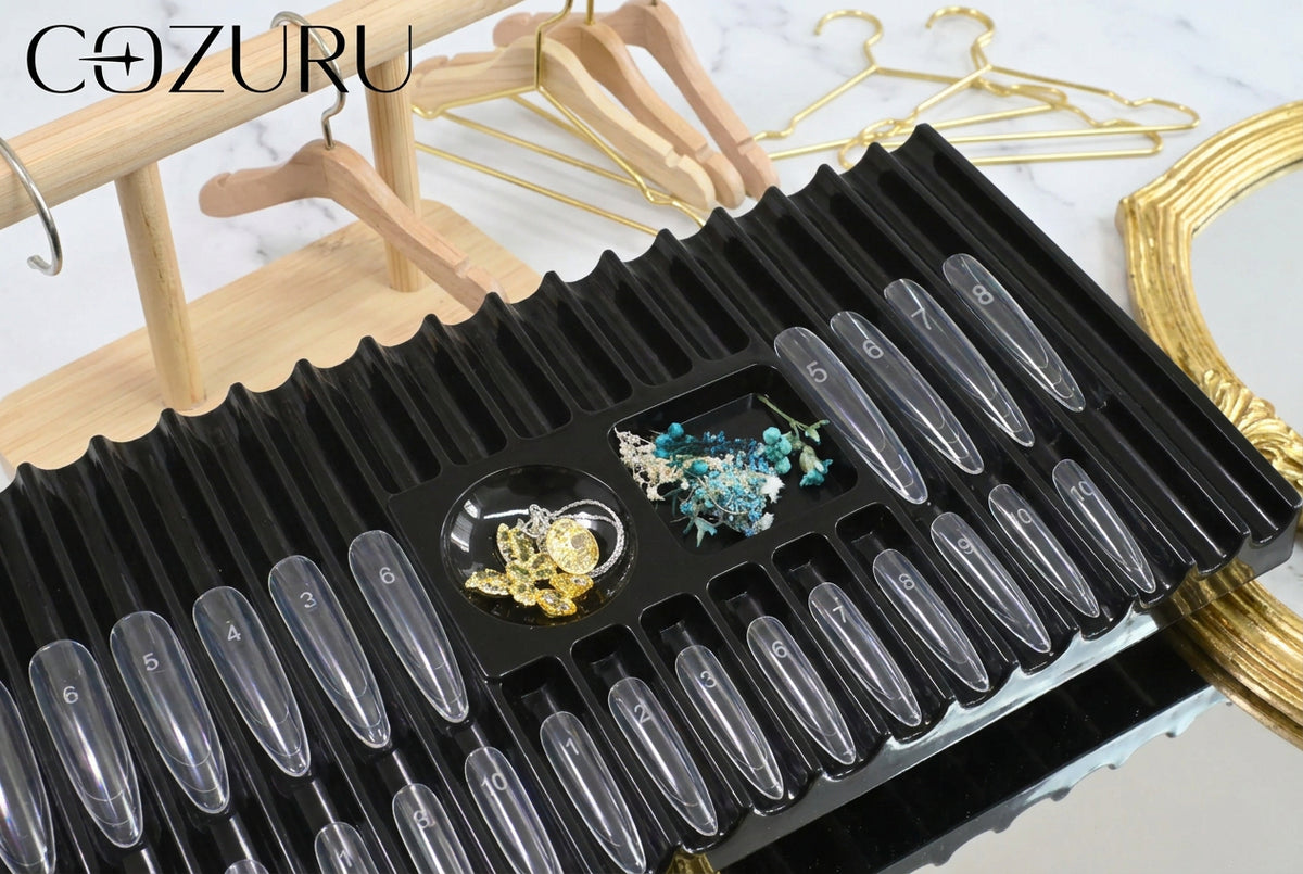 COZURU Portable Nail Tool Tray – Multifunctional Organizer for Nail Artists